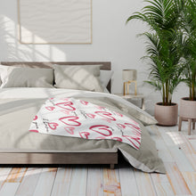 Load image into Gallery viewer, Arctic Heart, I love You Fleece Blanket