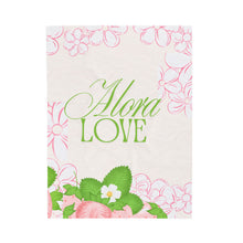 Load image into Gallery viewer, Velveteen Plush Blanket — Flora Love Floral Throw Blanket
